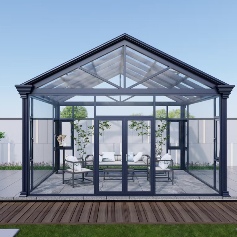 Sunroom cu cadru A din aliaj de aluminiu (performanță la vânt și zăpadă)